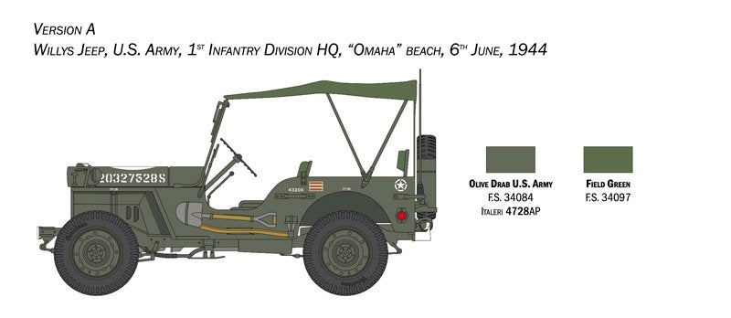 Italeri 3635 Willys Jeep MB 80th Anniversary 1941-2021 1/24 – Bild 4