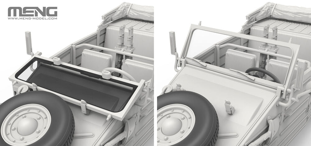 Meng Model VS-015 Type 82 German Pkw.K1 Kubelwagen (North Africa) 1/35 – imagen 7