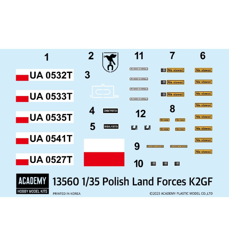 Academy 13560 Polish Land Forces K2GF 1/35 – imagen 2