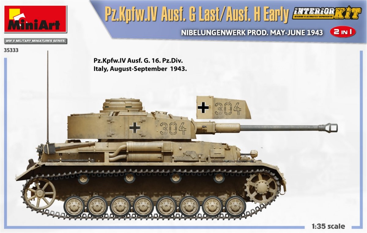 MiniArt 35333 Pz.Kpfw.IV Ausf. G Last/Ausf. H Early. NIBELUNGENWERK PROD. MAY-JUNE 1943. 2 IN 1 INTERIOR KIT 1/35 – Bild 14