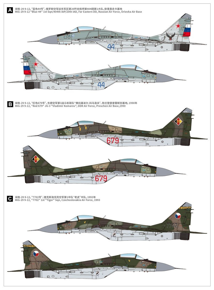 Maquette Great Wall Hobby L7212 MiG-29 Fulcrum-A 9-12 Type tardif 1/72 – image 3