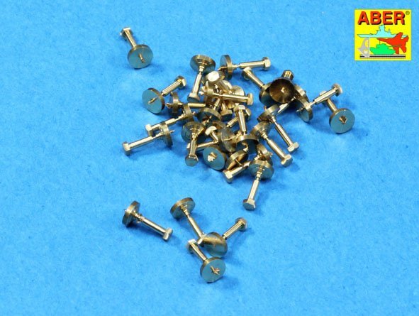 Aber 16103 Turned imitation of Hexagonal bolts 1,55mm x 30pcs. 1/16 – imagen 3