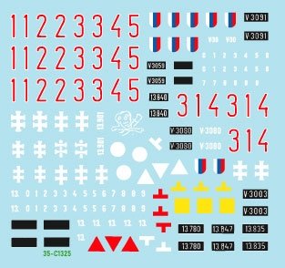 Star Decals 35-C1325 Axis Tank Mix # 7. Czechoslovak and Slovak tanks in WW2. Skoda LT vz. 35, Praga LT 38, PzKpfw 38(t), PzKpfw II Ausf A-C, PzKpfw III Ausf N 1/35 – Bild 2