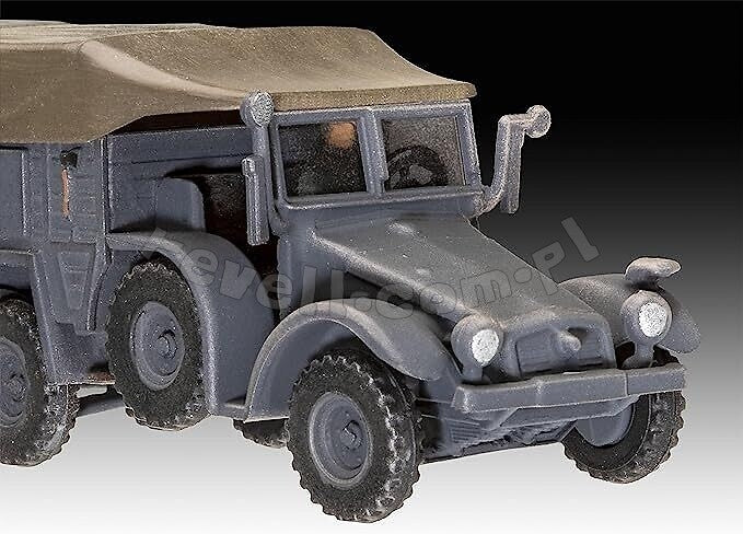Revell 63344 Krupp Protze KFZ 69 with 3,7cm Pak - model set 1/76 – immagine 3