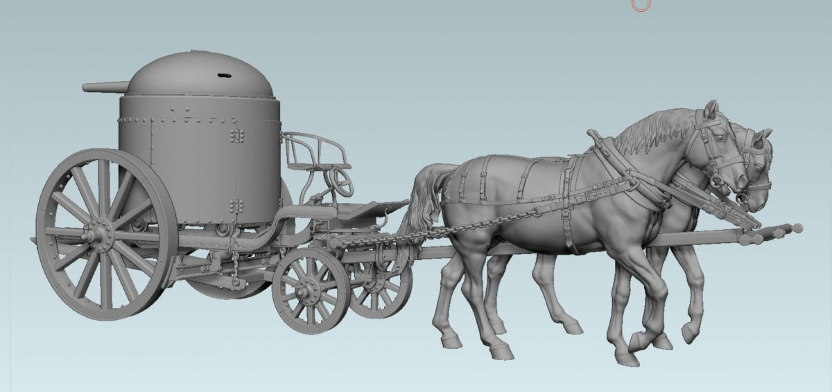 Copper State Models F35-047 A pair of horses for Fahrpanzer 1/35 – Bild 3