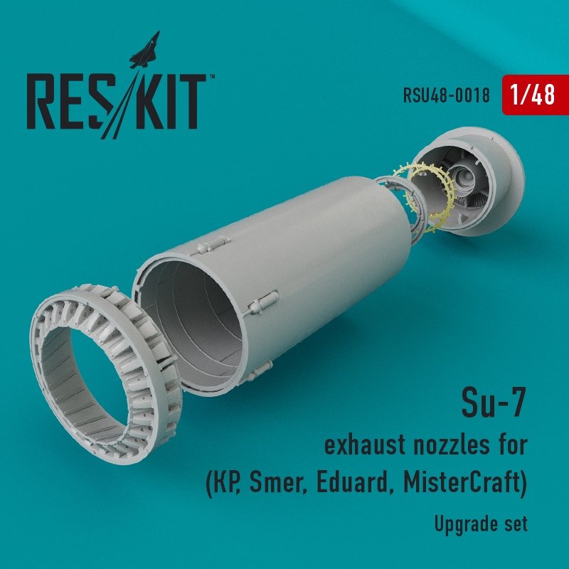 RESKIT RSU48-0018 Buses d&amp;#39;échappement Su-7 pour (КР, Smer, Eduard, MisterCraft) 1/48
