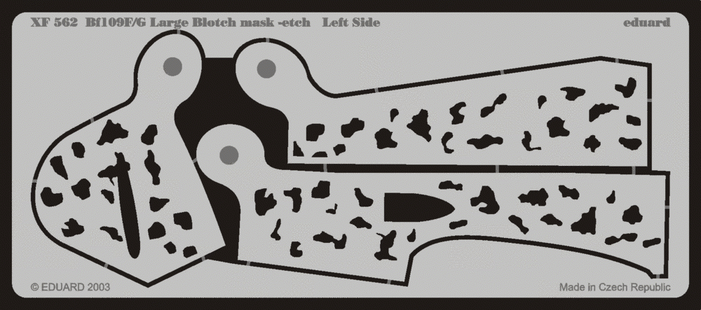 Eduard XF562 Bf 109F/ G Large Blotch mask-etch 1/48