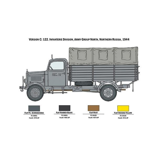 Italeri 6558 MERCEDES BENZ L3000 S 1/35 – zdjęcie 4
