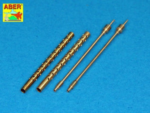 Aber A32013 Ensemble de 2 canons pour mitrailleuses d&amp;#39;avion japonaises Type 3 de 13,2 mm utilisées sur Mitsubishi A6M5b/c, A6M7, A6M8 (1/32)