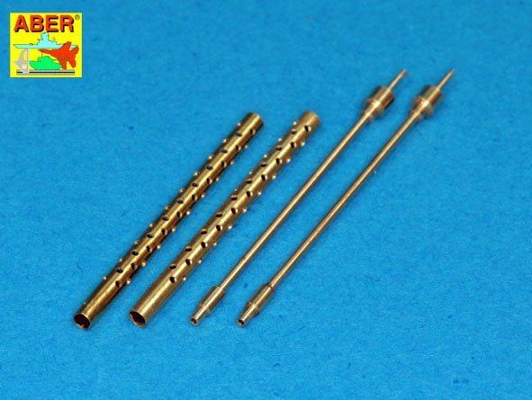 Aber A32013 Ensemble de 2 canons pour mitrailleuses d&amp;#39;avion japonaises Type 3 de 13,2 mm utilisées sur Mitsubishi A6M5b/c, A6M7, A6M8 (1/32)