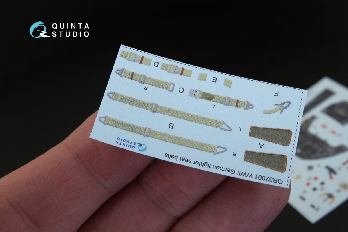 Quinta Studio QD32045 Bf 109G-10 3D-Printed &amp;amp; coloured Interior on decal paper (for Revell kit) 1/32 – Bild 2