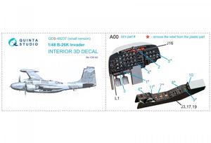 Quinta Studio QDS-48237 B-26K 3D-Printed &amp;amp; coloured Interior on decal paper (ICM) (Small version) 1/48 – imagen 8