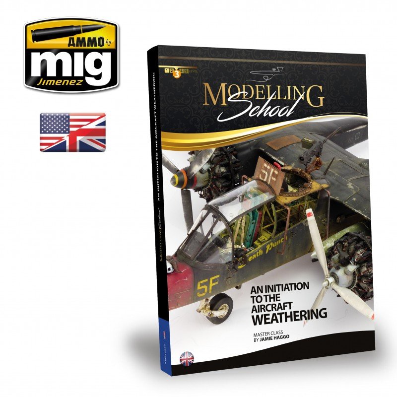 AMMO of Mig Jimenez 6030 MODELLING SCHOOL: AN INITIATION TO AIRCRAFT WEATHERING (English)