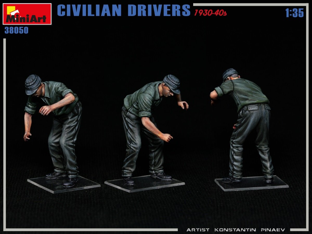 MiniArt 38050 CIVILIAN DRIVERS 1930-40s 1/35 – Bild 3