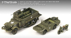 Academy 13408 M3 HALF TRACK &amp;amp; 1/4ton AMPHIBIAN VEHICLE 1/72 – immagine 2