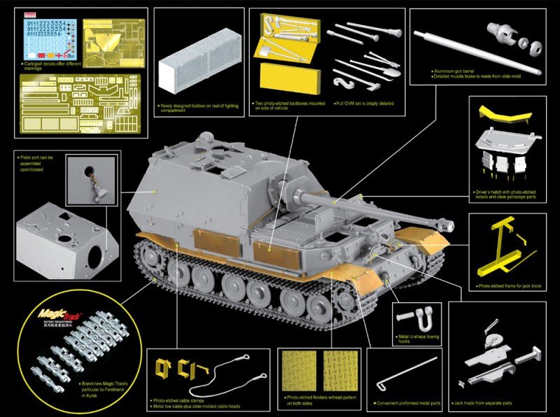 Dragon 6495 Sd.Kfz.184 Ferdinand - Kursk 1943 1/35 – image 2