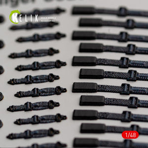 KELIK K48115 Passenger Seat Belts for MH-60/UH-60 Black Hawk - interior 3D decals for ICM kit 1/48 – zdjęcie 2