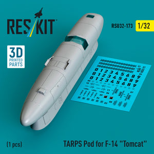 RESKIT RSU32-0173 TARPS pod for F-14 &amp;quot;Tomcat&amp;quot; (1 pcs) (3D printed) 1/32 – immagine 2