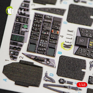 KELIK K48050 MH-60K BLACK HAWK INTERIOR 3D DECALS FOR ITALERI KIT 2666 1/48 – zdjęcie 5