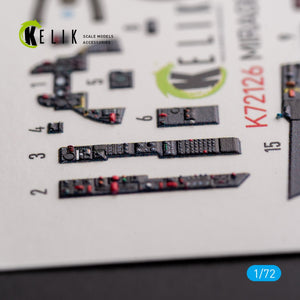 KELIK K72126 MIRAGE III C - interior 3D decals for Modelsvit kit 1/72 – image 6