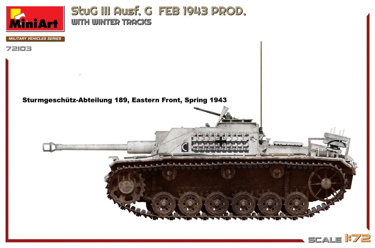 MiniArt 72103 StuG III Ausf. G FEB 1943 PROD. WITH WINTER TRACKS 1/72 – Bild 4
