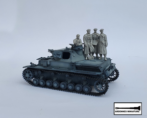 Ardennes Miniature 35040 GERMAN PANZER COMMANDER WW2 1/35 – immagine 3
