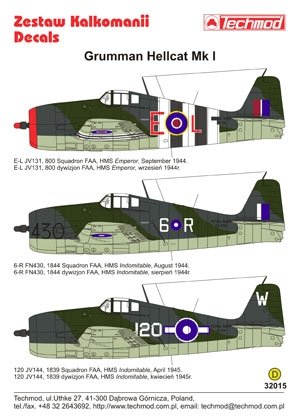 Techmod 32015 - Grumman Hellcat I 1/32 – immagine 2