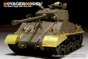 Voyager Model PE35811 WWII US M4A3E8 Sherman Fenders/Track Cover （For TAMIYA 35346) 1/35 – immagine 2