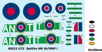 Hobby Boss 80213 Spitfire MK.Vb TROP 1/72 – Bild 4