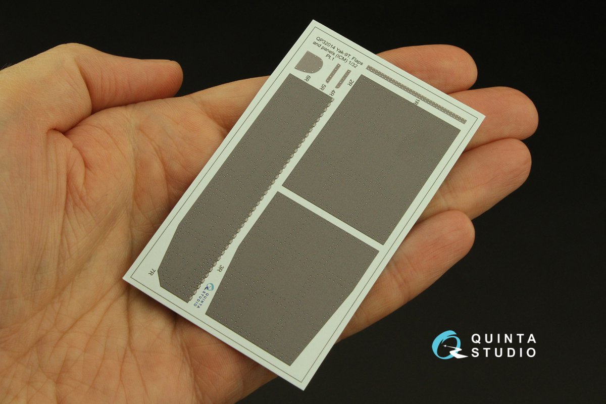 Quinta Studio QP32014 Yak-9T Flaps and Panels (ICM) 1/32 – Bild 4