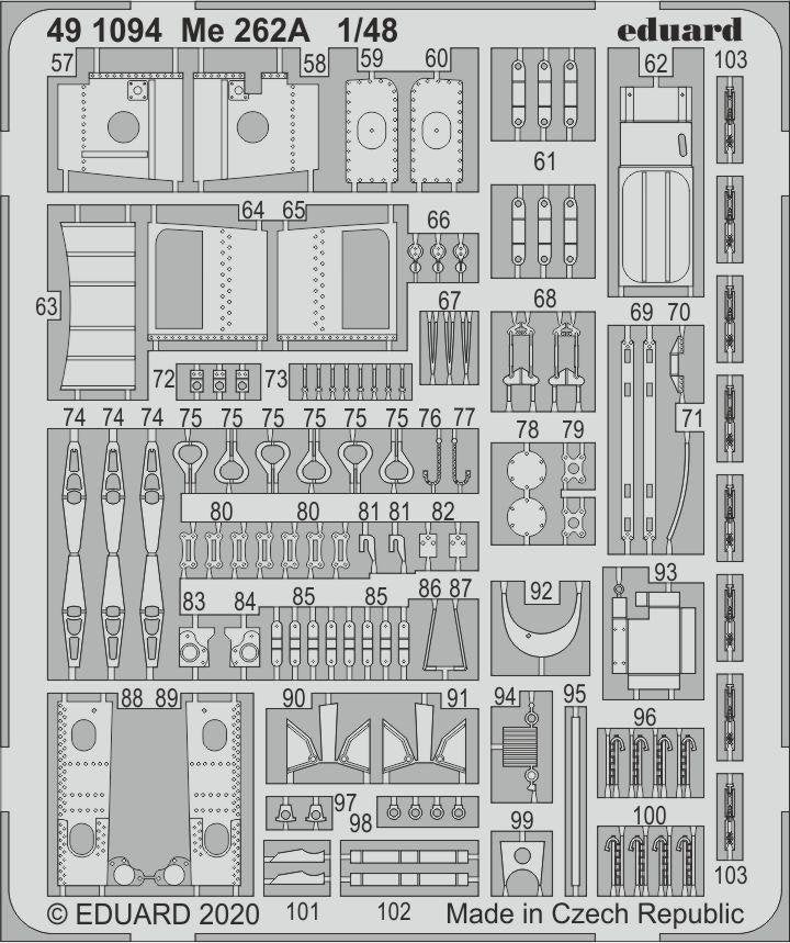 Eduard 491094 Me 262A 1/48 HOBBY BOSS – Bild 2