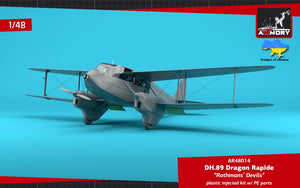 Armory Models 48014 DH.89 Dragon Rapide, Short-Haul Airliner / Multipurpose Aircraft, “Rothmans' Devils” liveries 1/48
