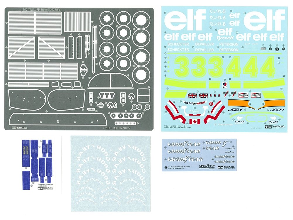Tamiya 12036 Tyrrell P34 Six Wheeler - with Photo Etched Parts 1/12 – zdjęcie 5