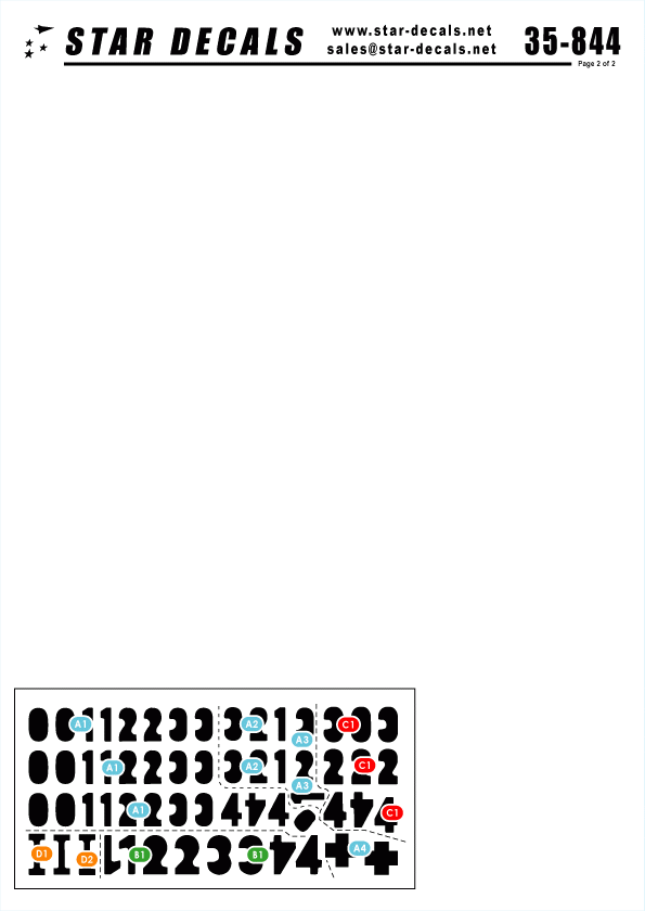Star Decals 35-844 Tigers of s.Pz.Abt. 509 # 2 1/35 – Bild 2