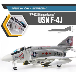 Academy 12323 USN F-4J VF-102 Diamondbacks 1/48 – imagen 2