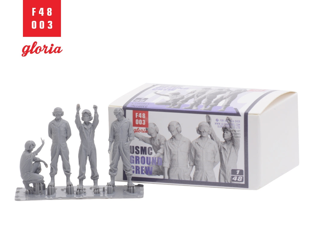 Gloria F48003 USMC Ground Crew 4 x 3D Printed figures 1/48 – Bild 4
