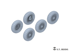 E.T. Model P35-139 WWII German Kübelwagen Type82 Sagged wheels Balloon tyre For TAMIYA Kit 1/35 – Bild 2