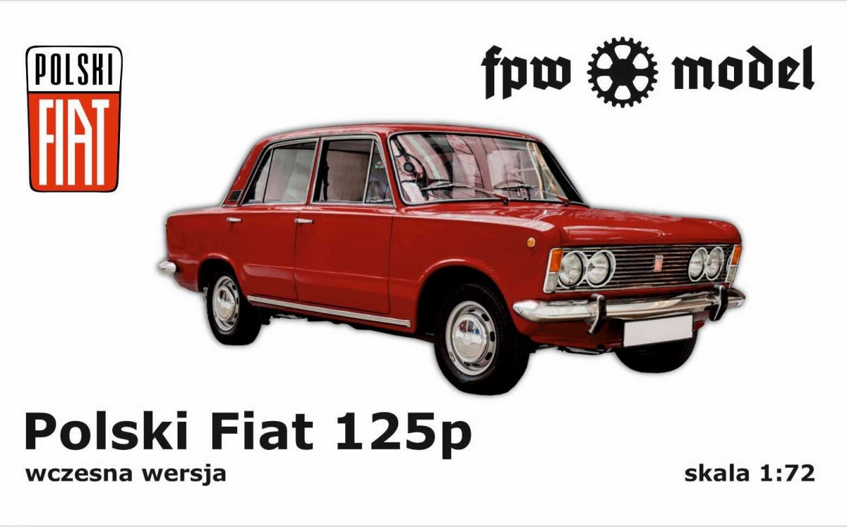 FPW Model 72601 Polski Fiat 125p, wersja wczesna, cywilna 1/72