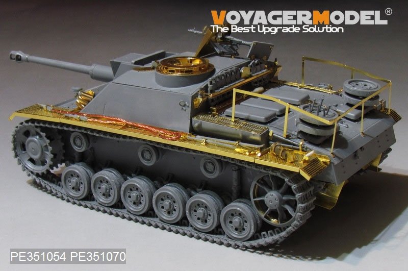 Maquette Voyager PE351054 StuG.III Ausf.G allemand de la Seconde Guerre mondiale (première production, version de base) (pour TAMIYA 35197 / DRAGON 6320, 6454, 6927 / DW35021) 1/35 – image 3