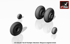 Armory Models AW72046 Yakovlev Yak-25 Flashlight / Mandrake / Mangrove wheels w/ weighted tires 1/72 – Bild 3