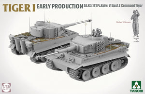 Takom 2195 TIGER I EARLY-PRODUCTION Sd.Kfz.181 Pz.Kpfw.VI Ausf.E Command Tiger 1/35 – immagine 3