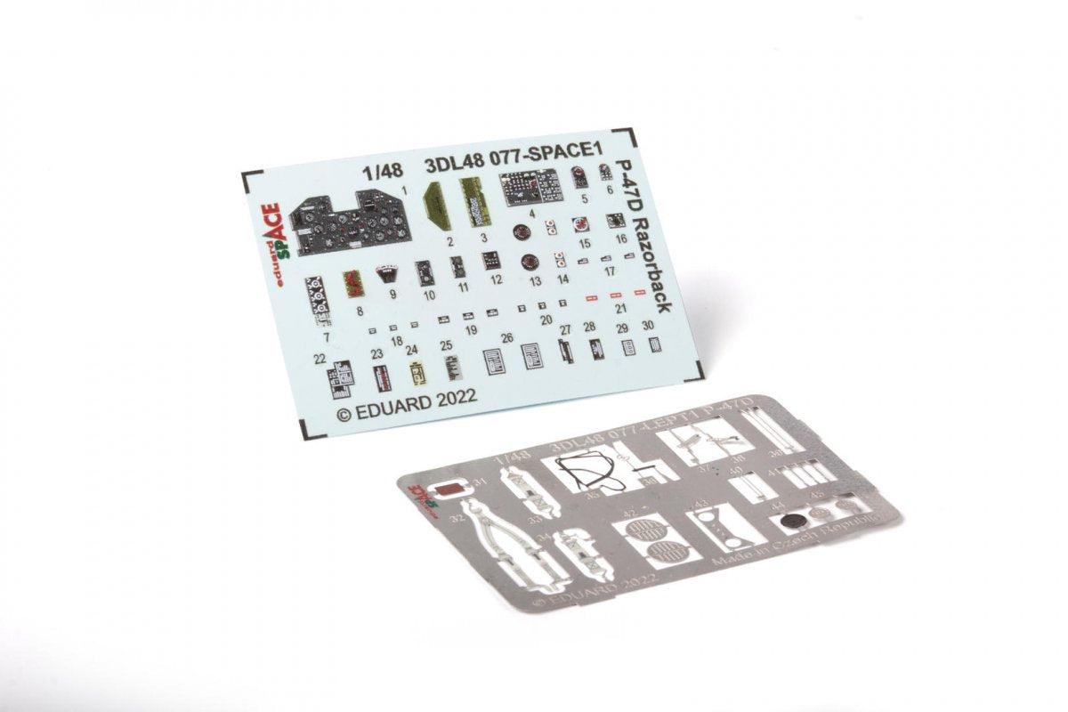 Eduard 3DL48077 P-47D Razorback SPACE TAMIYA 1/48 – immagine 3