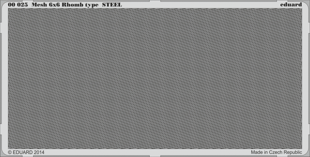 Eduard 00025 Mesh 6x6 Rhomb type STEEL