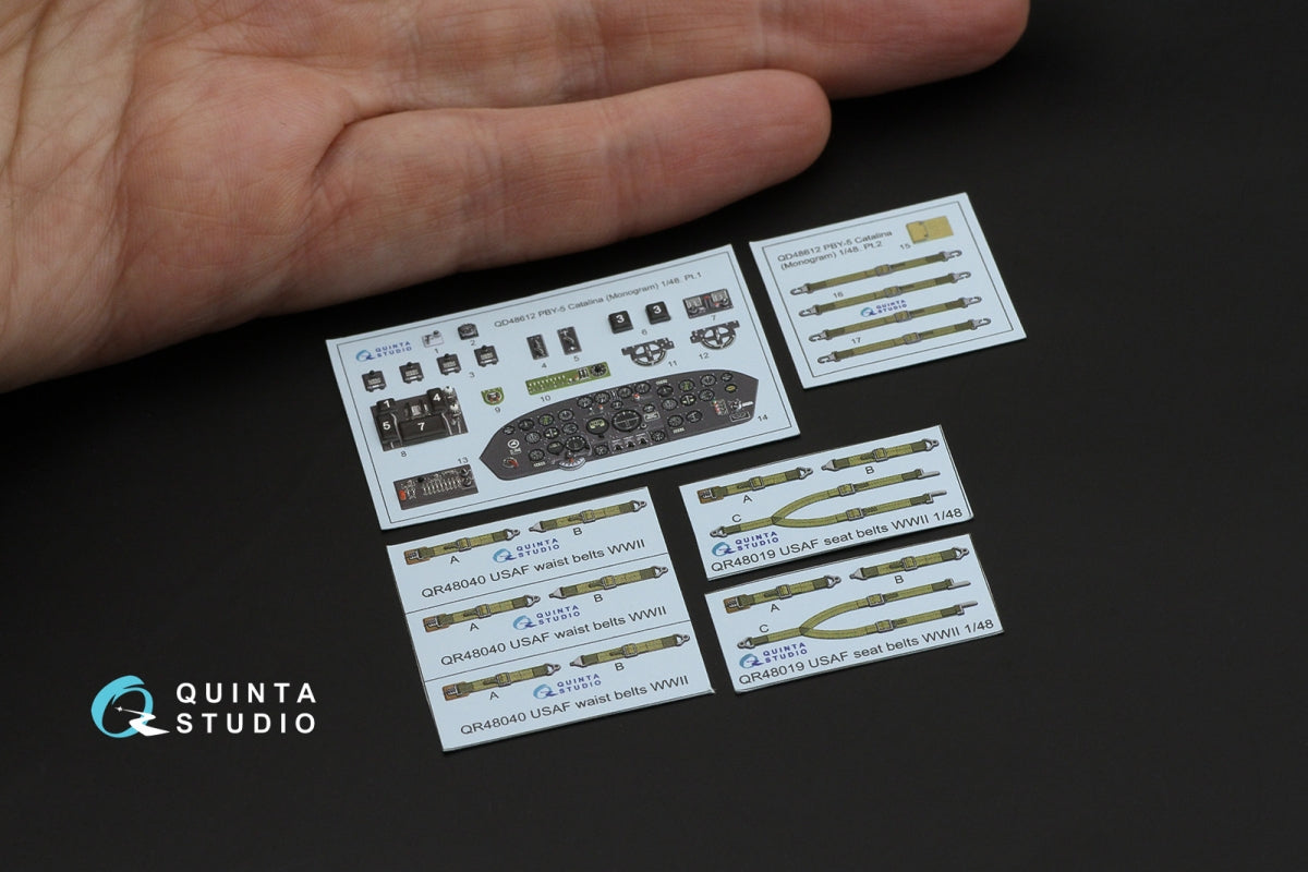 Quinta Studio QD48612 PBY-5 Catalina 3D-Printed &amp;amp; coloured Interior on decal paper (Revell/Monogram) 1/48 – zdjęcie 11