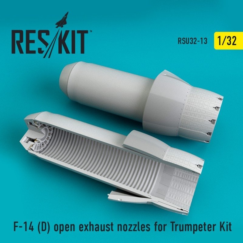 RESKIT RSU32-0013 F-14 (D) tuyères d&amp;#39;échappement ouvertes pour maquette Trumpeter au 1/32
