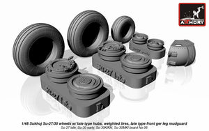 Armory Models AW48021 Sukhoj Su-27 / Su-30 Flanker wheels 1/48 – immagine 2
