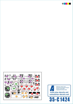Star Decals 35-C1424 War in Ukraine 25 Ukrainian T-72B3 obr 2016 in 2022-24 1/35 – Bild 2
