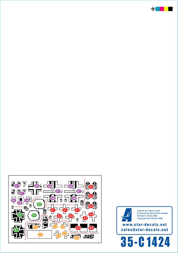 Star Decals 35-C1424 War in Ukraine 25 Ukrainian T-72B3 obr 2016 in 2022-24 1/35 – Bild 2