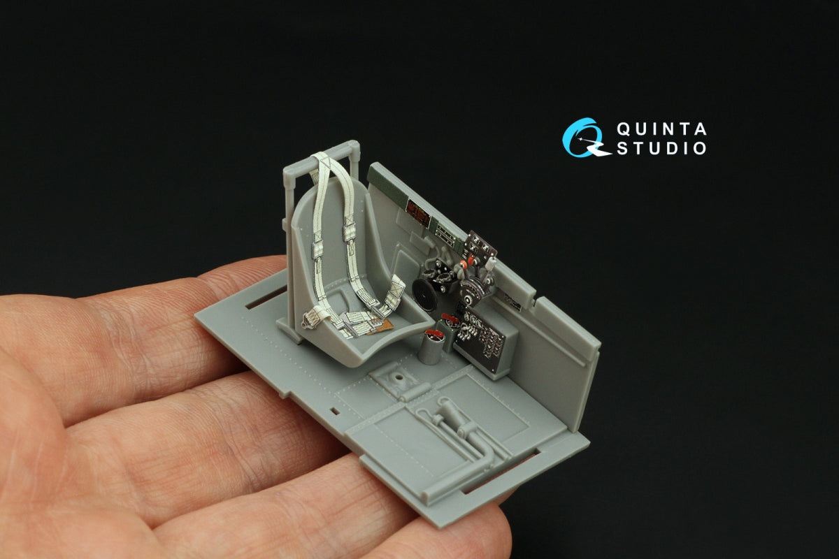Quinta Studio QD32198 P-47D Thunderbolt Bubbletop Late 3D-Printed coloured Interior on decal paper (Hasegawa) 1/32 – Bild 7
