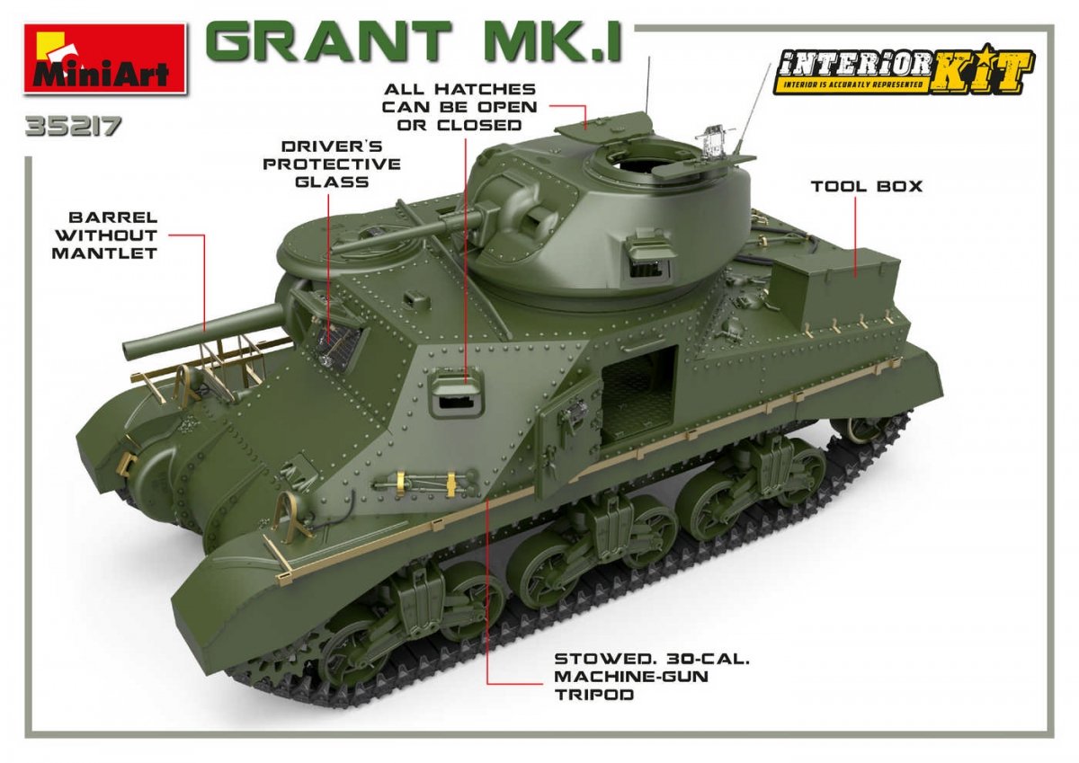 MiniArt 35217 Grant Mk.I w/interior 1/35 – imagen 15